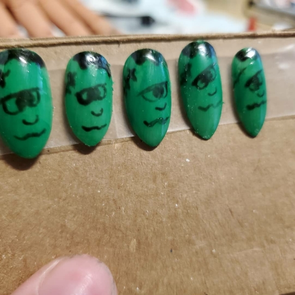 Frankenstein Press On Nails - Picture 2 of 3